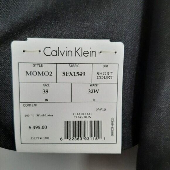 CALVIN KLEIN | NEW 100% Wool Light Blazer Jacket Men's Sz 38 S - Picture 12 of 13